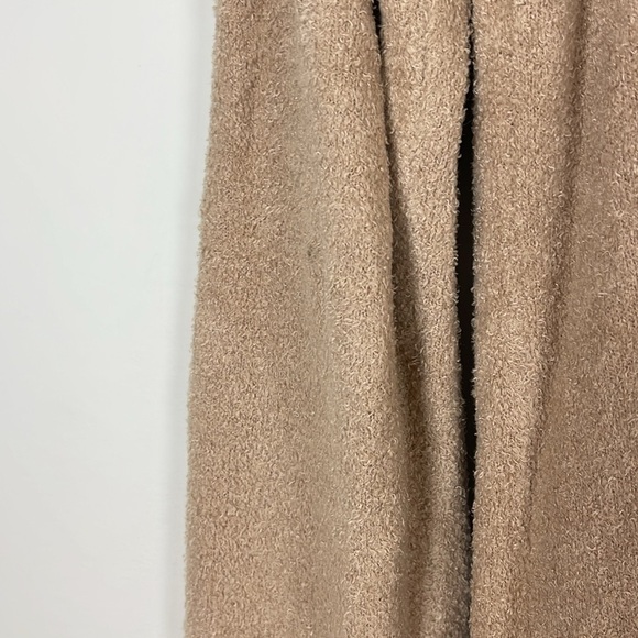 Barefoot Dreams CozyChic Lite OPEN FRONT CARDIGAN Sweater in Beige Size Medium - Picture 6 of 9